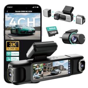 BOTSLAB 3K Dash Cam with 560° All-Sides View