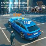 128GB Dual Lens Dash Cam with Night Vision