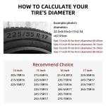 Weatherproof Spare Tire Cover for 15 Inch Wheels