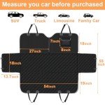 Mancro Waterproof Dog Car Seat Cover with Hammock