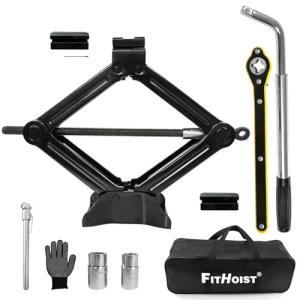 FITHOIST 2 Ton Portable Scissor Jack for Cars