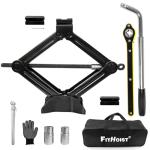 FITHOIST 2 Ton Portable Scissor Jack for Cars