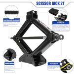 FITHOIST 2 Ton Portable Scissor Jack for Cars