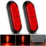Nilight 6 Inch Red LED Trailer Tail Lights 2PCS