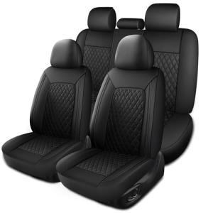 Breathable Leather Car Seat Covers Full Set