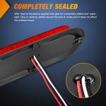 Nilight 6 Inch Red LED Trailer Tail Lights 2PCS