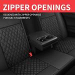 Breathable Leather Car Seat Covers Full Set