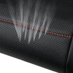 Universal Leather Car Seat Cover Set - Black/Red