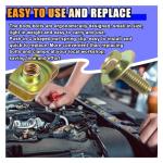 M6 Body Bolts and U-Nuts Fastener Kit (80PCS)