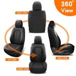 MINGBRON Waterproof Leather Car Seat Cover Set