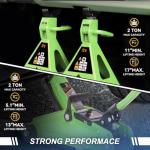 Low Profile Hydraulic Floor Jack with Stands