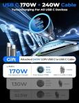 LISEN 170W Car Charger USB C Fast Charging for iPhone 16 Pro Max GaN PD3.1 140W+PD30W Cigarette Lighter Adapter Super Fast Car Charger Type C for Laptop Samsung Galaxy S25 Ultra MacBook Pro iPad Drone