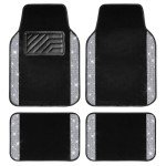 Bling Diamond Car Floor Mats - 4pcs Set