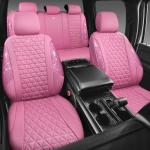 Pink Bling Diamond Car Seat Covers Set