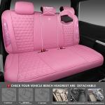 Pink Bling Diamond Car Seat Covers Set
