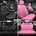 Pink Bling Diamond Car Seat Covers Set