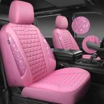 Pink Bling Diamond Car Seat Covers Set