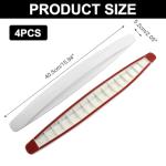4 Pack White Car Bumper Guard Protectors