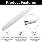 4 Pack White Car Bumper Guard Protectors