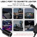 USB C to 12V Cigarette Lighter Adapter