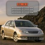 Fog Light Assembly for 2005-2008 Corolla