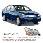 TUSDAR Headlight Assembly Set for Ford Focus