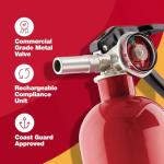 First Alert Rechargeable Home Fire Extinguisher, UL Rated
