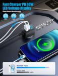 BESTEK 9-in-1 Car Charger with USB and LED Display