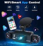 GEMEK 4 Channel Dash Cam with 360° View