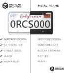 Silicone License Plate Frame - Rust-Proof & Weather-Proof