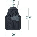 Heavy-Duty Rubber Floor Mats - Universal Fit