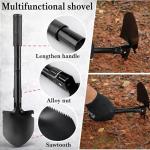 Car Emergency Kit, Roadside Assistance Emergency Car Kit Jumper Cables, Road Trip Essentials, Auto Vehicle Car Safety Kit with Digital Air Compressor Tire Inflator, Reflective Warning Triangle