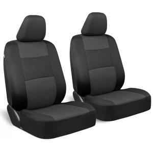 BDK PolyPro Charcoal/Black Front Seat Covers Set