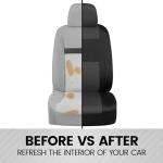 BDK PolyPro Charcoal/Black Front Seat Covers Set