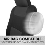 BDK PolyPro Charcoal/Black Front Seat Covers Set