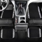 Bling Diamond Car Floor Mats - 4pcs Set