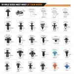 1045 Pcs Car Push Retainer Clips Assortment