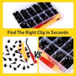 260PCS Bumper Clips Kit for Cars