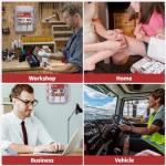 RHINO RESCUE 350 Pieces OSHA All-Purpose First Aid Kit, Home & Office Professional Medical Supplies, Ideal for Emergency, School, Business