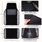 Bling Diamond Car Floor Mats - 4pcs Set