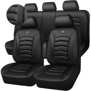 3D Foam PU Leather Car Seat Covers Set
