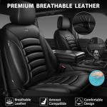 3D Foam PU Leather Car Seat Covers Set