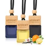 Aeshory Car Air Freshener Hanging - 3-Pack, Car fresheners long lasting up to 60 Days, Car Air Freshener for Women and Men, Premium Car Aromatherapy Essential Oil Diffuser Gift Set（ Hotel Series）