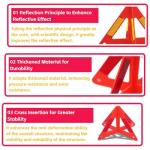 Portable Emergency Roadside Triangles for Car Safety