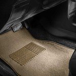 Beige 4-Piece Deluxe Car Floor Mat Set
