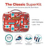 KeepGoing Large Home First Aid Kit for Kids – 270 Pc. for Car, Home, Dorm, & Boat with Latex-Free Bandages – 10 x 7 x 3.5 in. Travel First Aid Kit (The Classic)