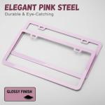 Cherry Blossom Pink License Plate Frames - 2 Pack