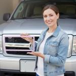 Cherry Blossom Pink License Plate Frames - 2 Pack