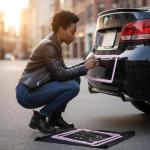 Cherry Blossom Pink License Plate Frames - 2 Pack