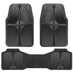 All-Weather Rubber Car Mats - Heavy Duty Set